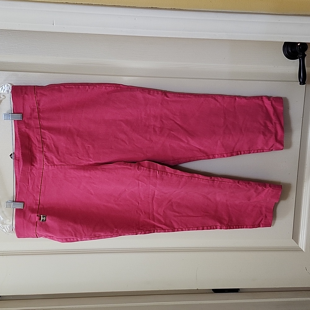 RAFAELLA COMFORT PINK CAPRI PANTS